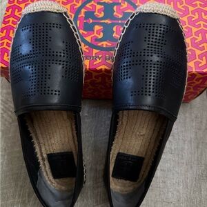 Tory Burch Black Espadrille Shoes